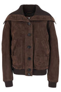 The Attico Ribbed Trim Bomber Jacket