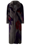Alberta Ferretti Long Patterned Coat