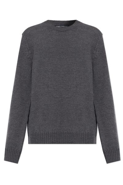 Dolce & Gabbana Ribbed Crew-Neck Knitted Sweater