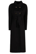 Valentino Double-Breasted High Neck Coat