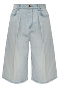 Balenciaga Raw-Hem Bermuda Shorts