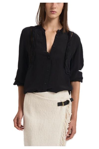 Isabel Marant Lace Detailed Long-Sleeve Shirt