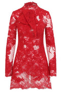 Ermanno Scervino Lace Bow Mini Dress