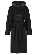 Fay Hooded Belted Toggle Coat