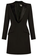 Alexander McQueen Long-Sleeved Lapel Dress