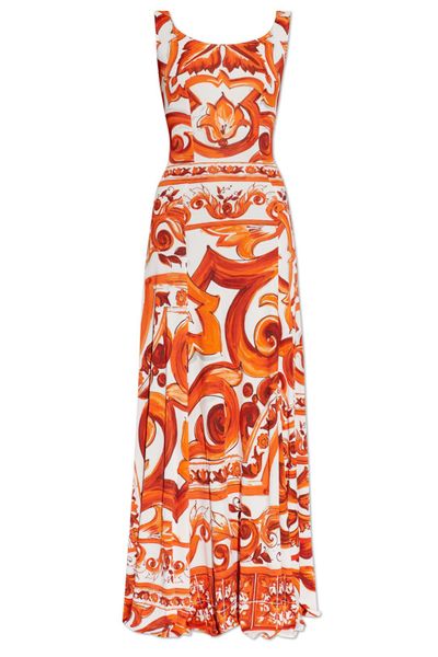 Dolce & Gabbana Majolica Printed Maxi Dress