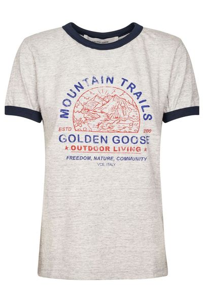 Golden Goose Deluxe Brand Graphic Printed Crewneck T-Shirt