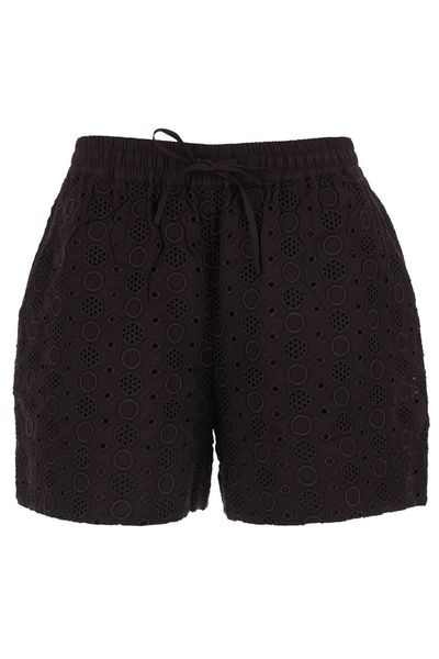 Pinko Drawstring Embroidered Shorts