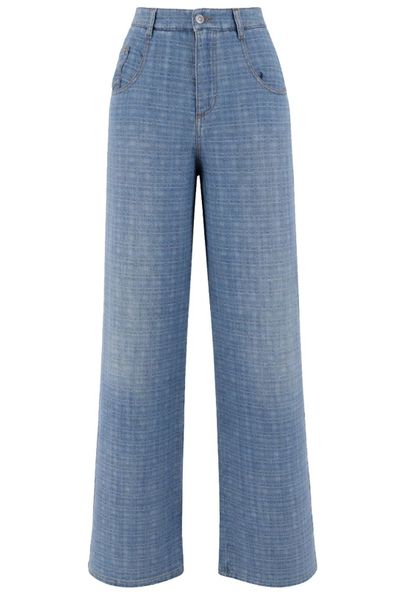 Ermanno Scervino Jacquard Wide-Leg Jeans