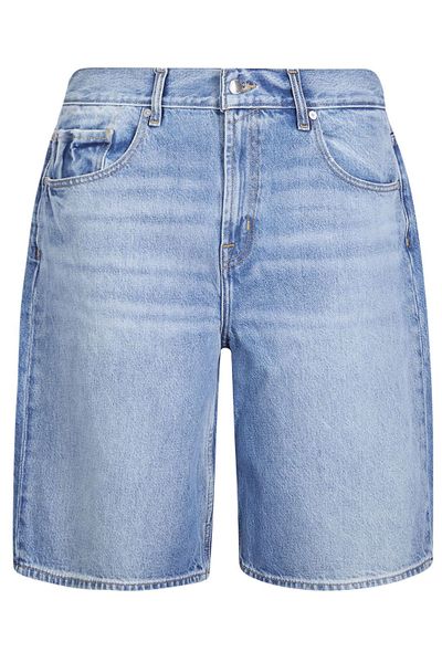 7 For All Mankind Wide Leg Denim Shorts
