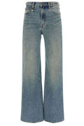R13 Logo-Patch Straight-Leg Jeans
