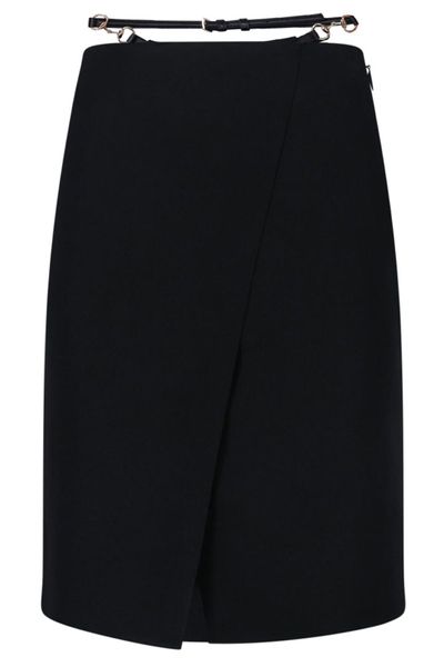 Gucci Horsebit Detail Wrap Skirt