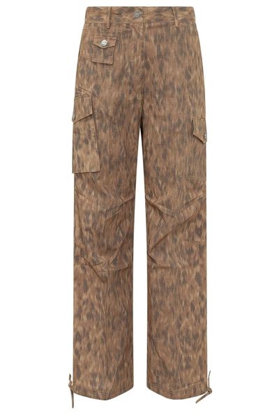 Ganni Printed Cargo Pants