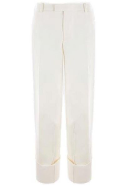 Bottega Veneta Straight-Leg Turn Up Hem Trousers