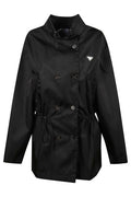 Prada Hooded Double-Breasted Coat
