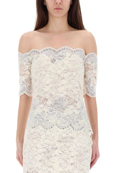 Rabanne Lace Off-Shoulder Top