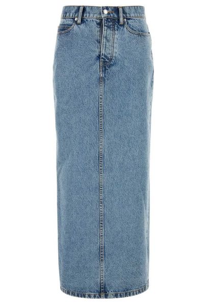 Alexander Wang Rear Slit Denim Skirt