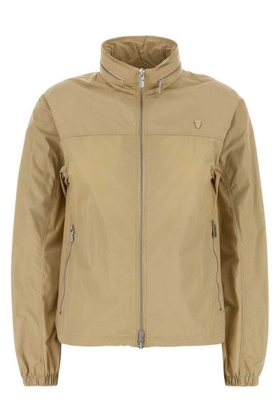 Burberry Logo-Badge Zip-Up Jacket