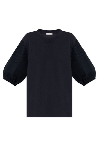 Moncler Puff Sleeve Detailed Crewneck Top