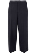 Khaite Wide-Leg Cropped Pants