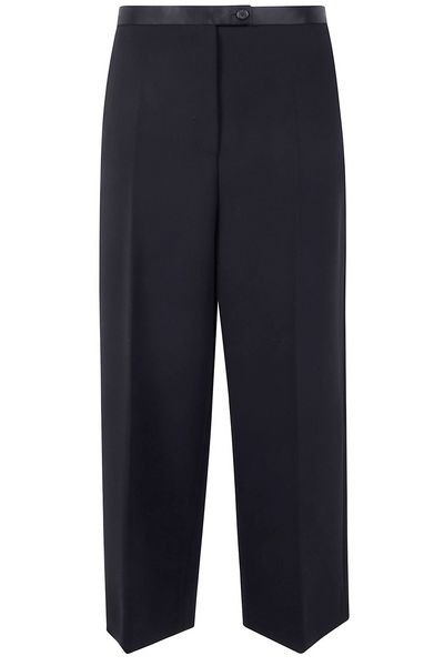 Khaite Wide-Leg Cropped Pants
