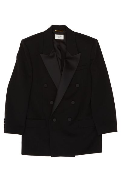 Saint Laurent Double-Breast Long-Sleeved Jacket