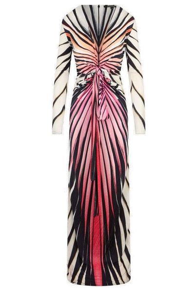 Roberto Cavalli Ray Of Paradise Print Maxi Dress