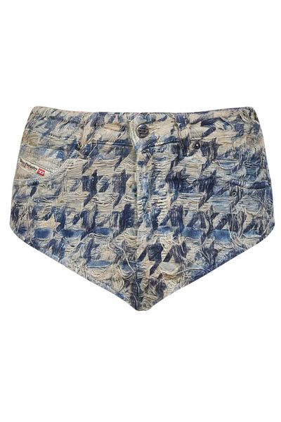 Diesel De-Jizz-Fsh1 Distressed Denim Shorts