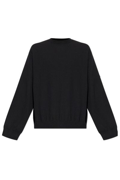Balenciaga Logo Plaque Knitted Jumper