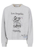 Paly Mythss Graphic Printed Distressed Crewneck Sweatshirt