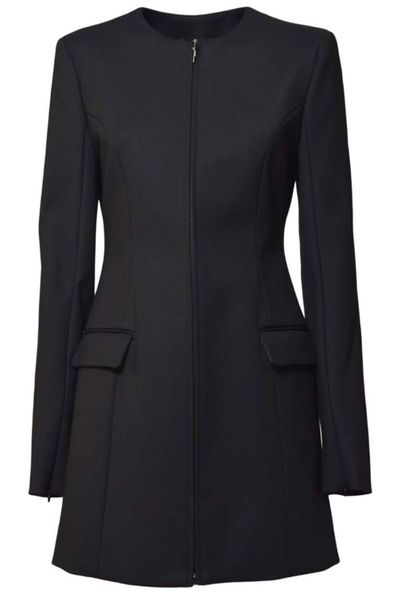 MSGM Zip-Up Crewneck Coat