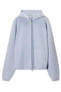 Alexander Wang Embellished Oversized Zip-Up Hoodie
