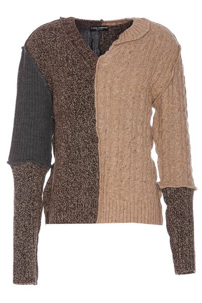 Dolce & Gabbana Asymmetric-Neck Knitted Jumper