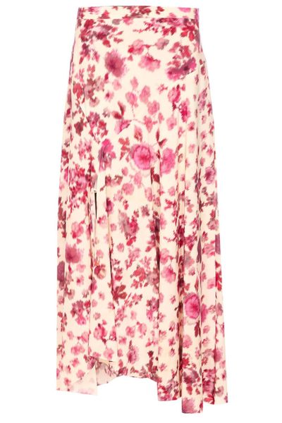 Isabel Marant X Sakura Floral Printed Slit Long Skirt