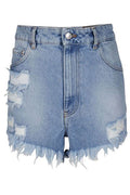 GCDS Distressed Denim Shorts