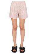 Off-White Striped High Waist Shorts