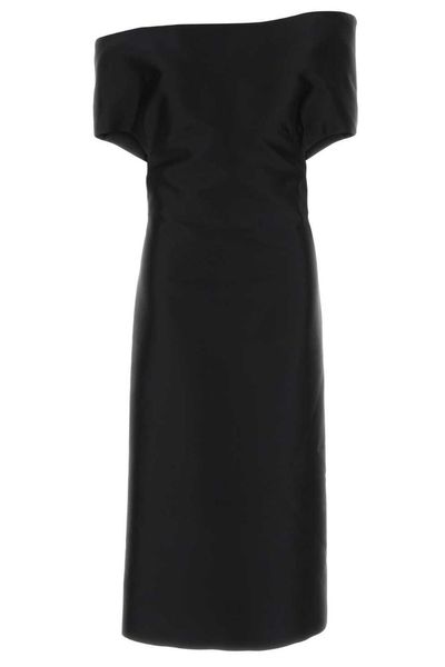 Jil Sander 318 Off-Shoulder Midi Dress