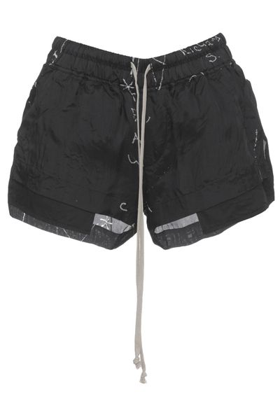 Rick Owens Drawstring Printed Shorts
