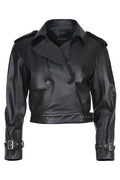 Alessandra Grimoldi Cropped Belted Jacket