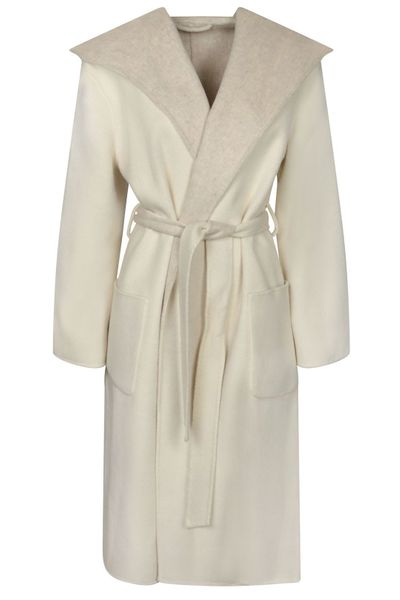 P.A.R.O.S.H. Long Sleeve Hooded Belted Coat
