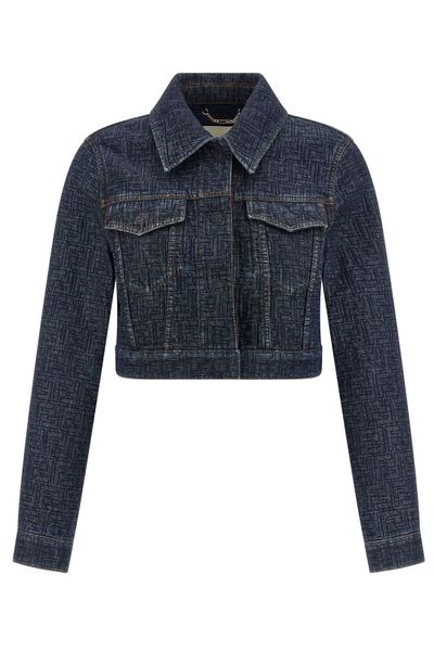 Fendi Logo Patch Denim Jacket