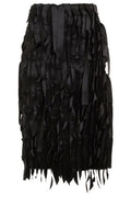 Prada Ribbon Embellished Asymmetric Hem Skirt