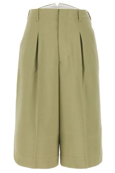 AMI Paris Faille High-Waist Knee-Length Shorts