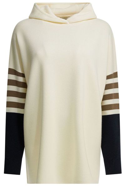 Max Mara Stripe Detailed Hoodie