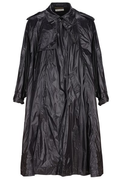 Saint Laurent Long-Sleeved Padded Coat