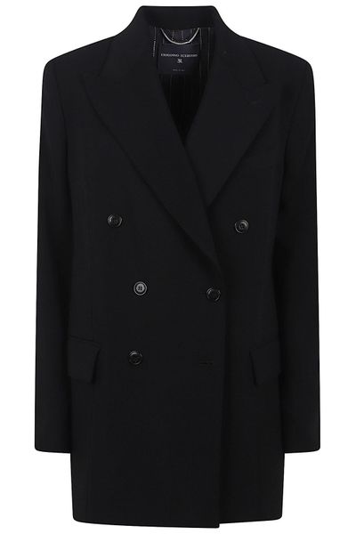 Ermanno Scervino Double-Breasted Long-Sleeved Jacket