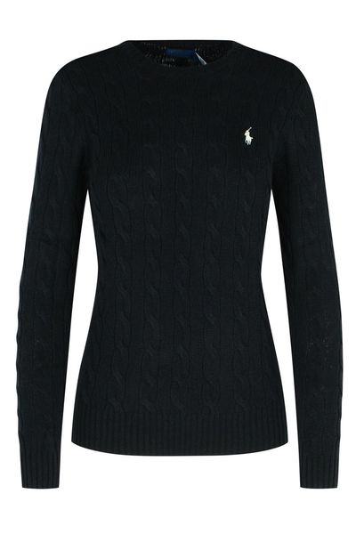 Polo Ralph Lauren Logo Embroidered Cable-Knitted Jumper