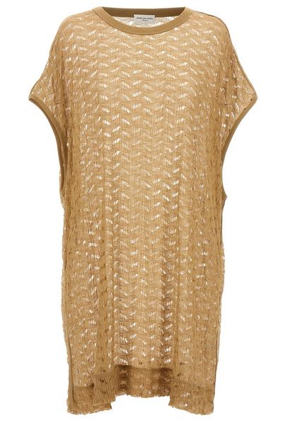 Dries Van Noten Hengel Open-Knit Sleeveless Top