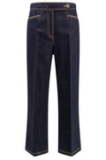 Etro Straight-Leg Stitched Jeans