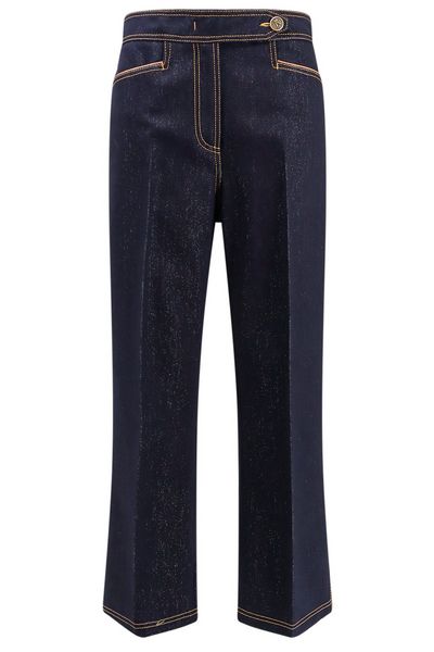 Etro Straight-Leg Stitched Jeans